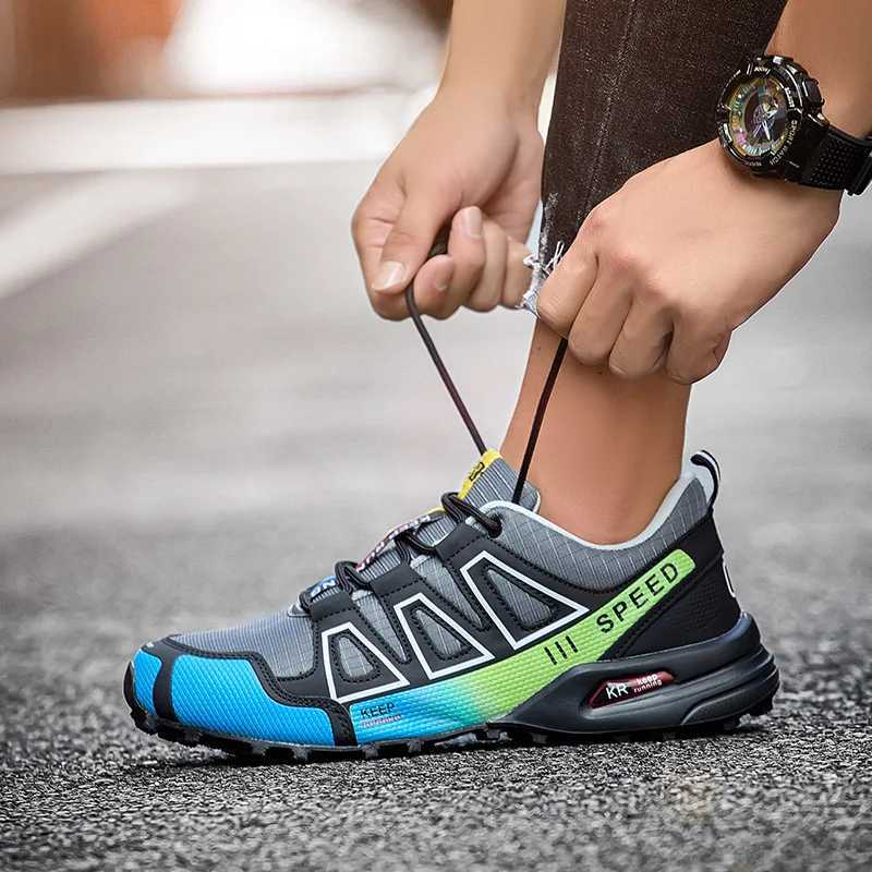 Mens Waterproof Hiking Shoes Outdoor Trainers Lace-up Climbing Shoes Women Trekking Sneakers Anti-slip Hunting Tactical Sneaker X251106