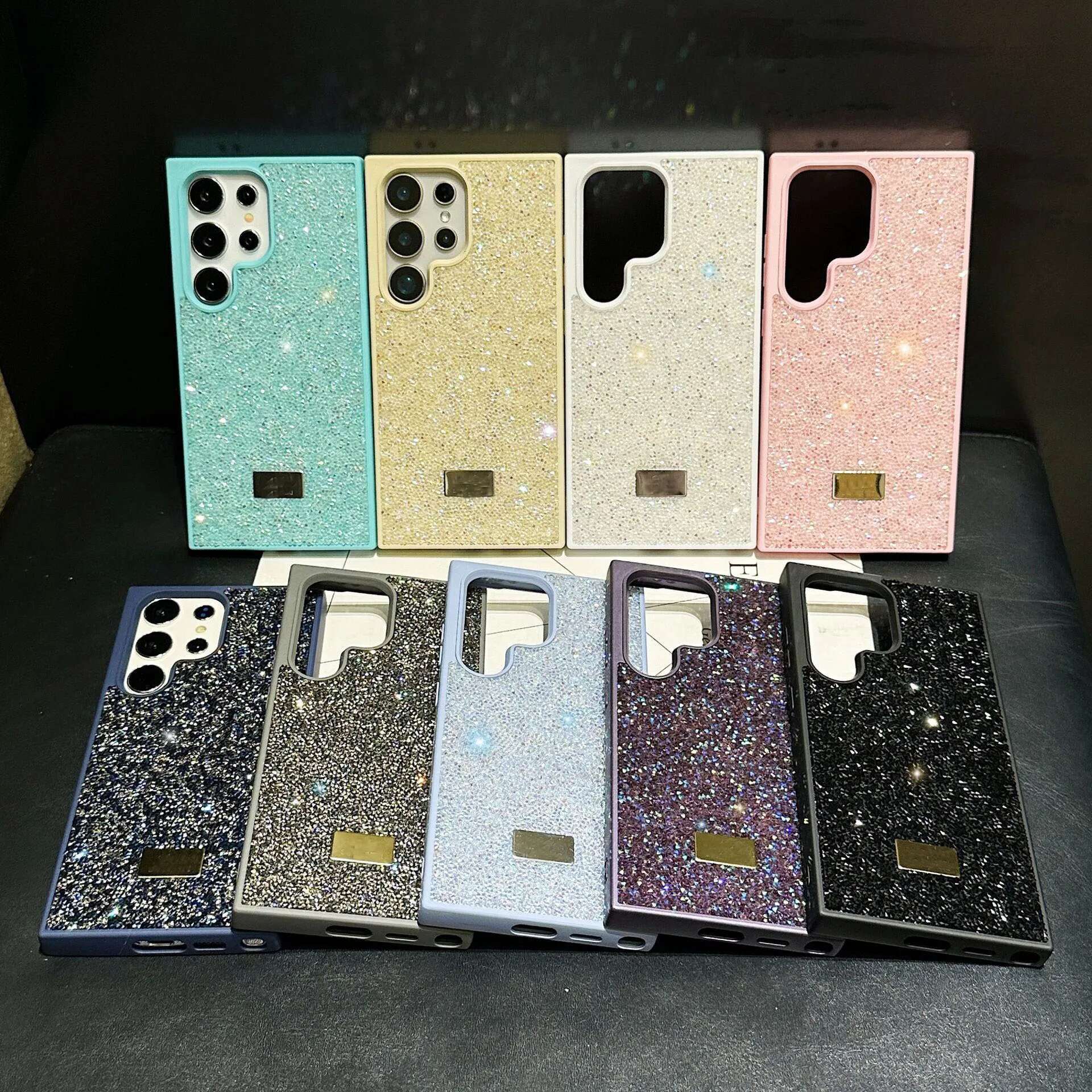 For Samsung Galaxy S25 S24 S23 Ultra Plus Full Protection Flashing Swan Phone Case Shockproond Anti Drop Back Cover
