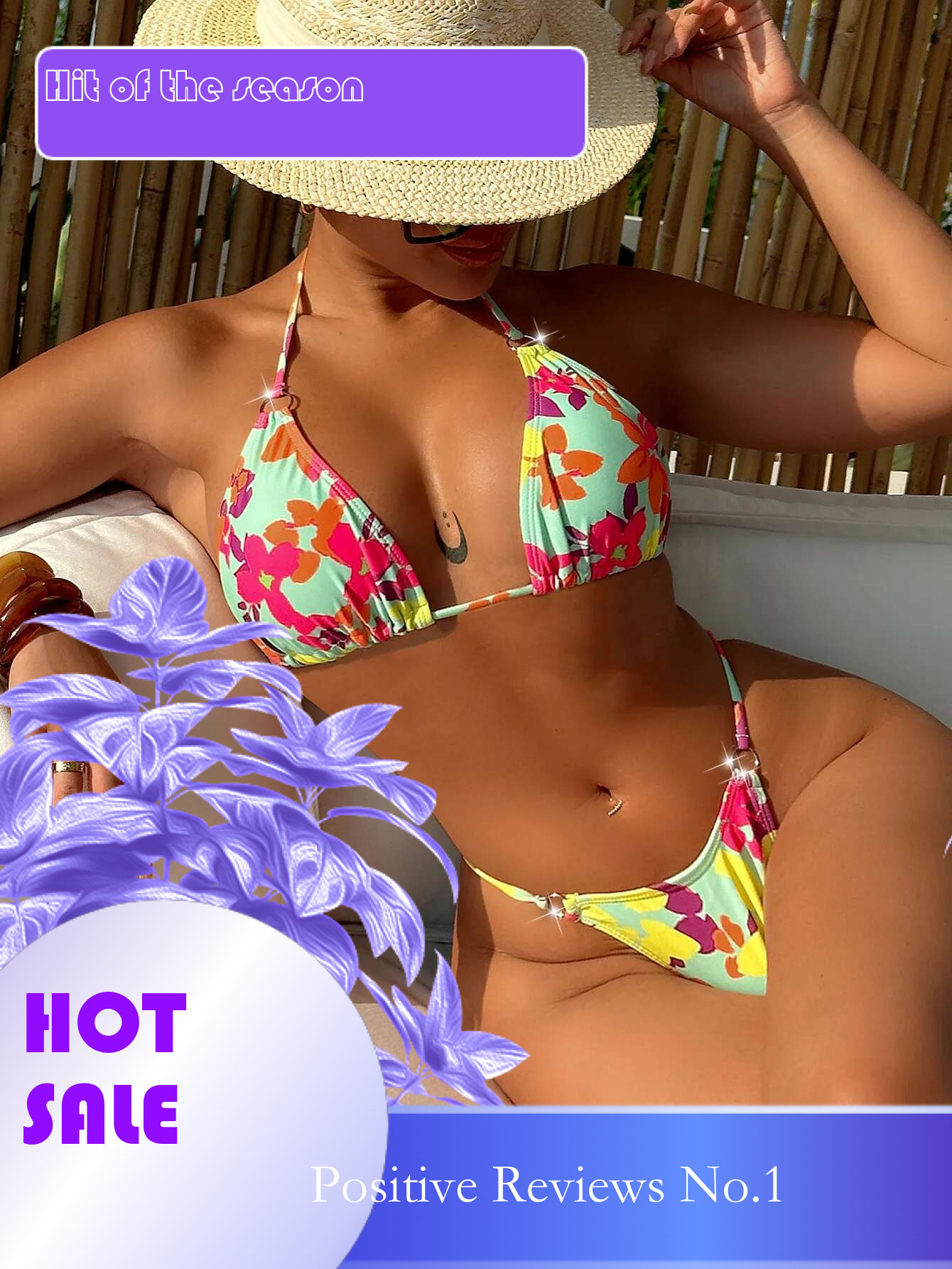 Dongdumaoyi Sexy Colorful Tie Dye Bikini Set Women Halter Push Up Bra Triangle Swimsuit Brazilian Beach Bathing Suit Vacation Swimwear