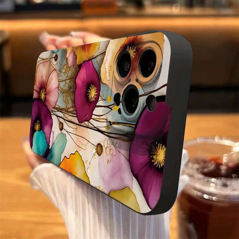 Vintage ral Pattern Phone Case for Samsung Galaxy S25 S24 S23 S22 Ultra Plus S21 FE A56 A36 A35 A55 A34 A54 A33 A53 A52 Cover
