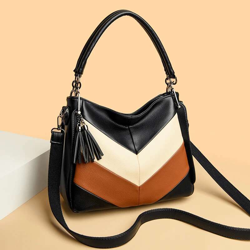 New Retro Women's Handbag Famous Designer Female Shoulder Bags High Quality Soft Leather Casual Straddle Bolsas Sac A Main