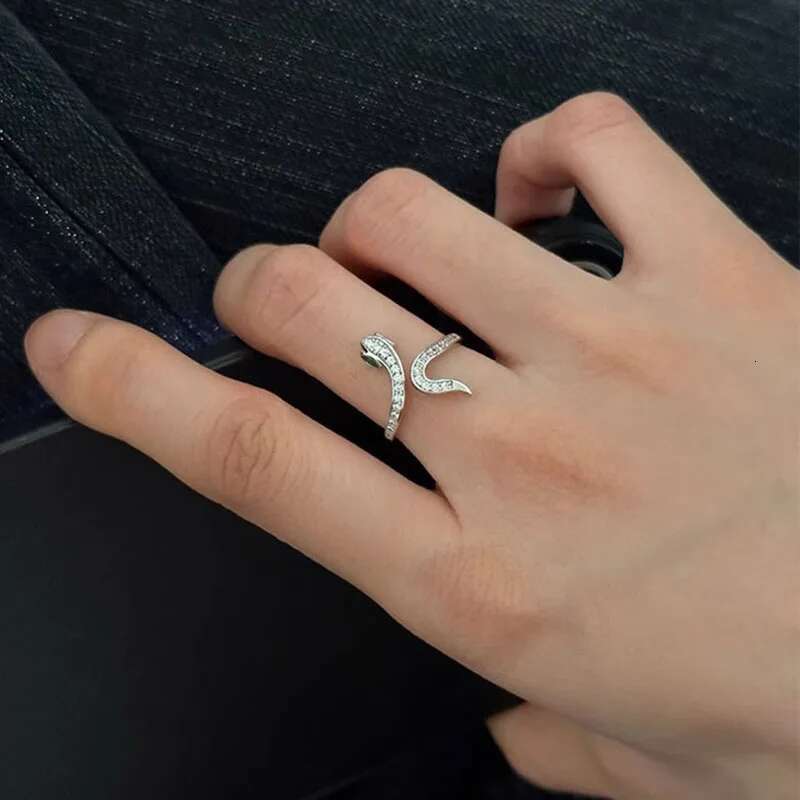 S Sterg Sier Adjustable Snake Rings Multiple Options For Women Gift Female Trends Fine Jewelry Wholesale