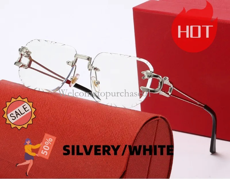 Designer Sunglasses Cart Glasses Metal Frame Leopard Head Carter Glasses Wholesale Sunglasses Polarized Mens Women Classic Square Leisure c50