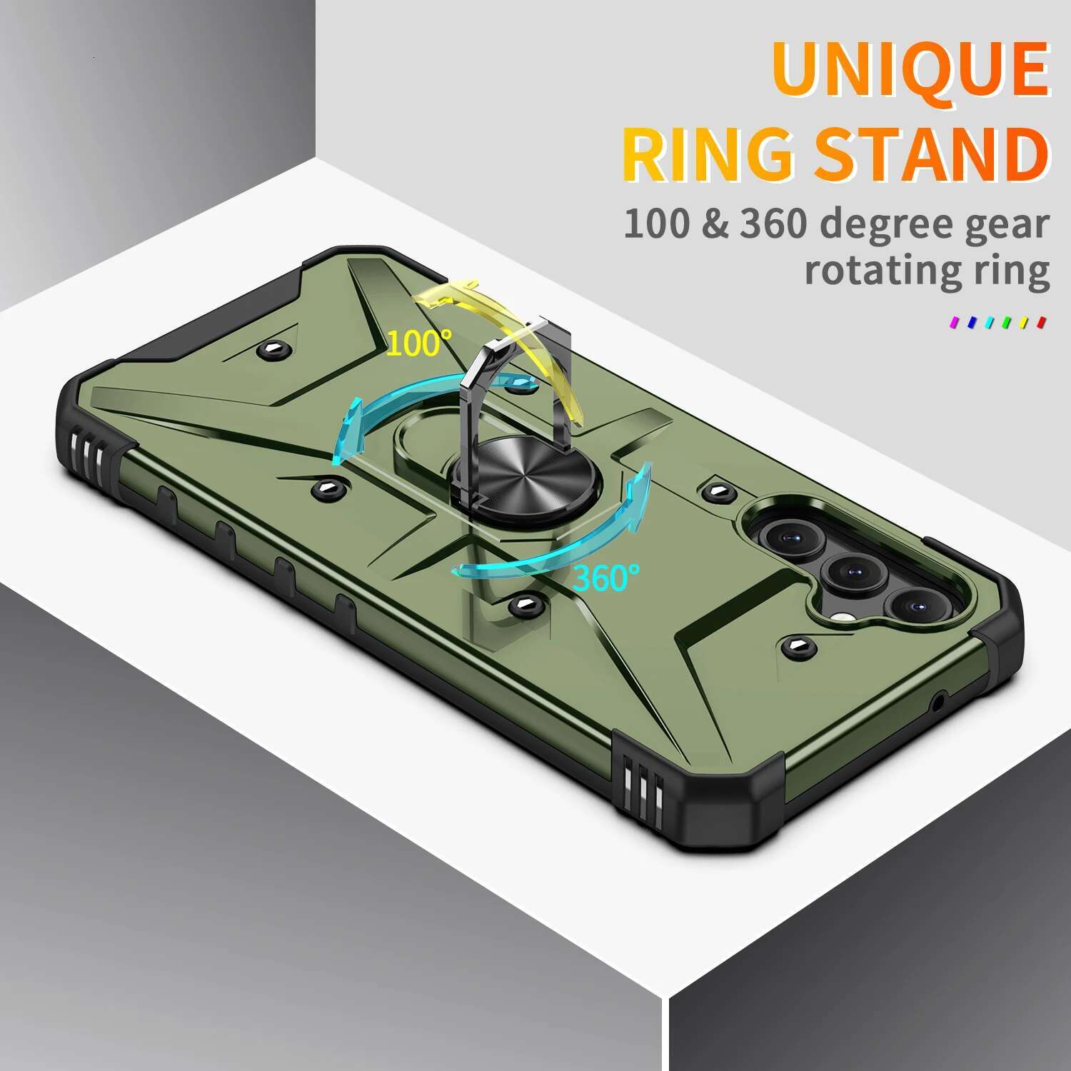 Shockproof Hard Armor Case for Samsung Galaxy A14 5G A54 A34 A73 A53 A33 A23 A13 A52 A52S S23 Ultra S22 Plus S21 FE Cover