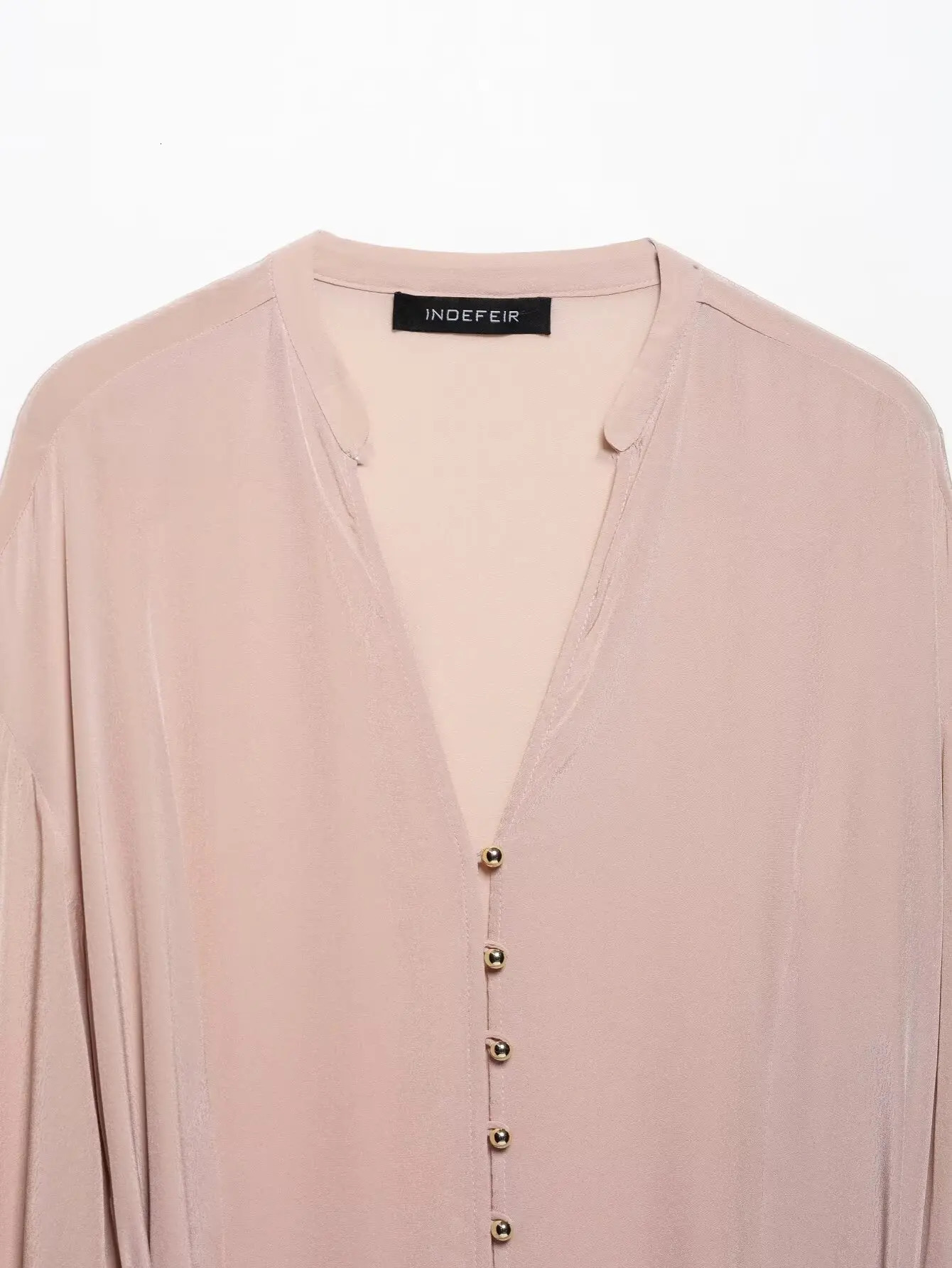 European and American style 2025 spring linen blended thin belt loose casual long-sleeved shirt 250402