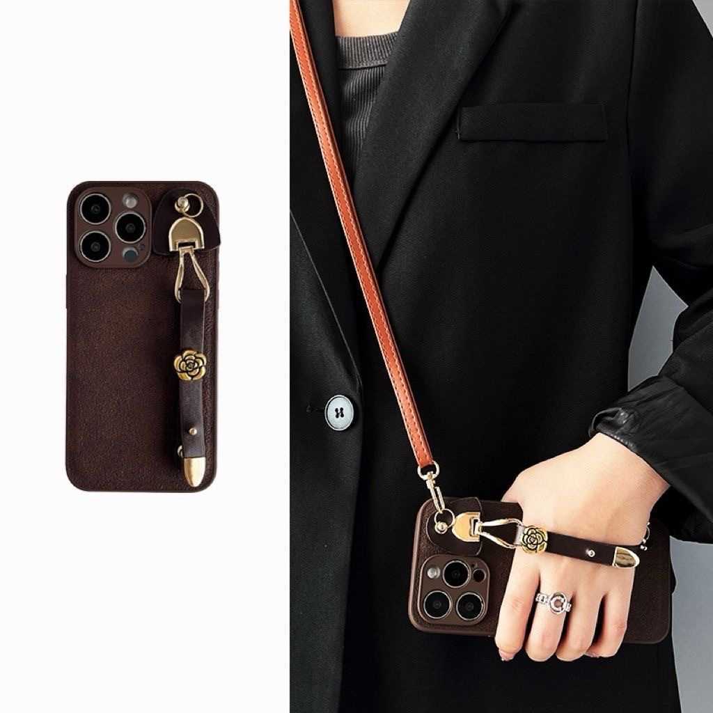 Melard Camellia Wristband Compatible with 16 Phone Case for Women 15 Pro Max/14 Pro Soft 13 iPhone 12 J251202