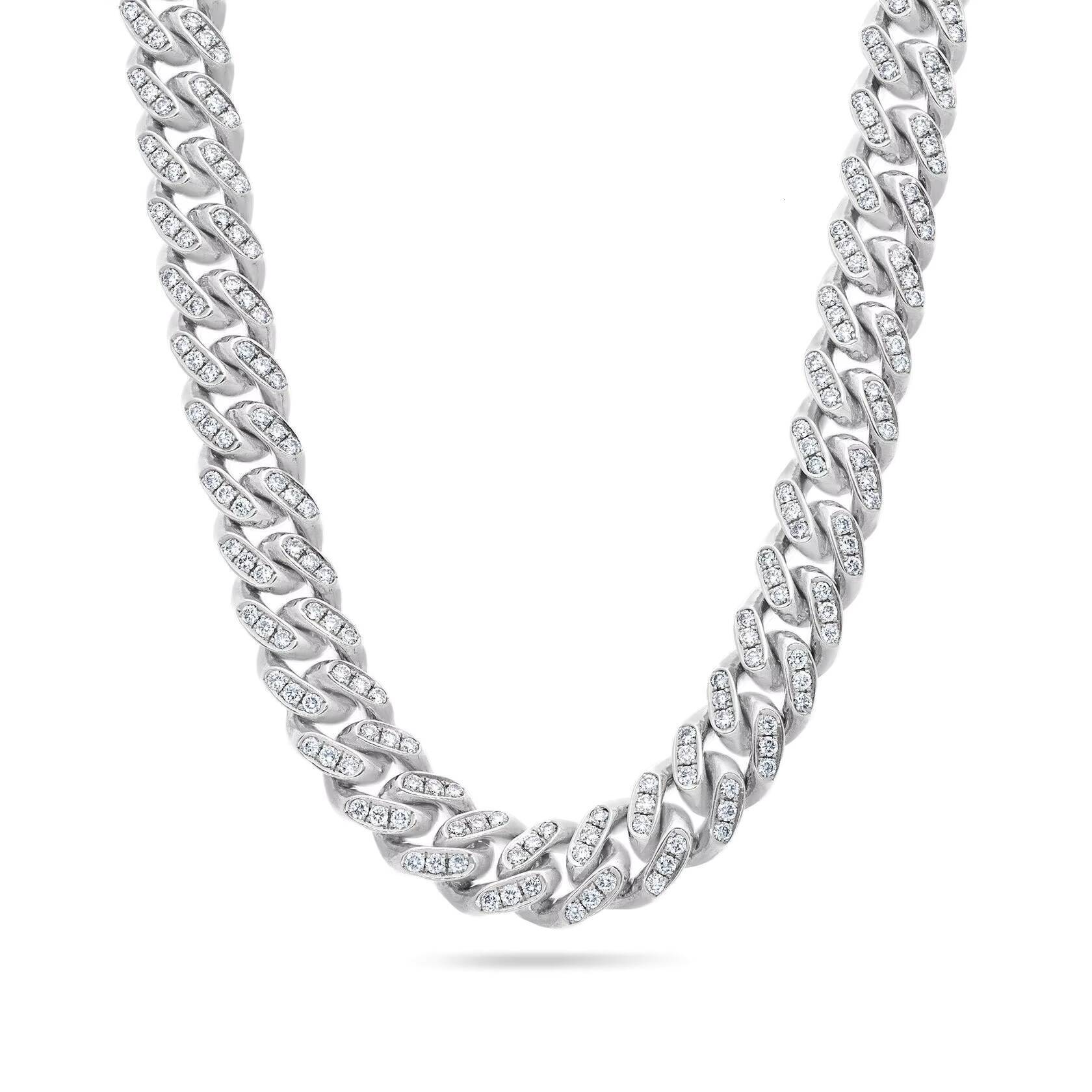 Stunning 14K Gold Moissanite Diamond Necklace E Color Round Brilliant Cut VVS2 Clarity High End Jewelry Wholesale Online