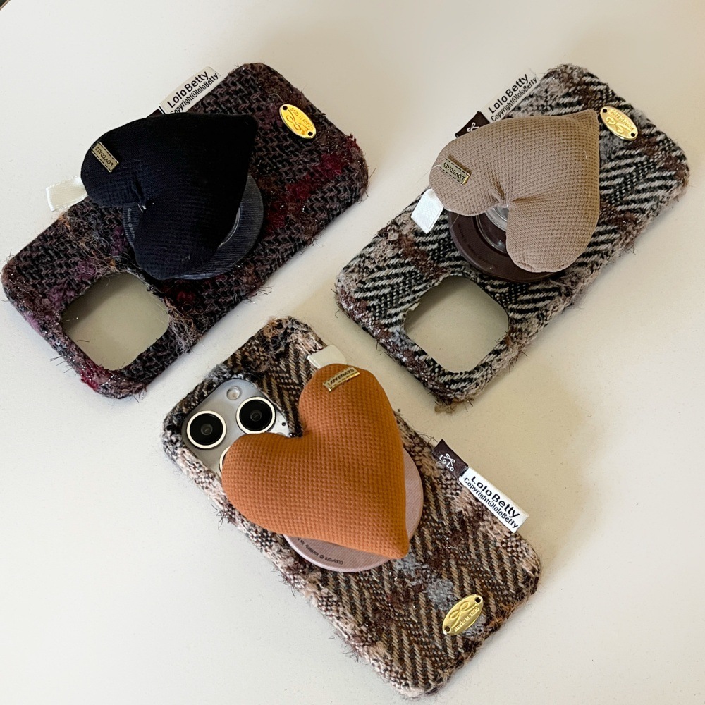 Sponge Heart Stand Phone Case Compatible with iPhone 17/16 Pro Max Vintage Style Case iPhone 15/14 Pro Magnetic