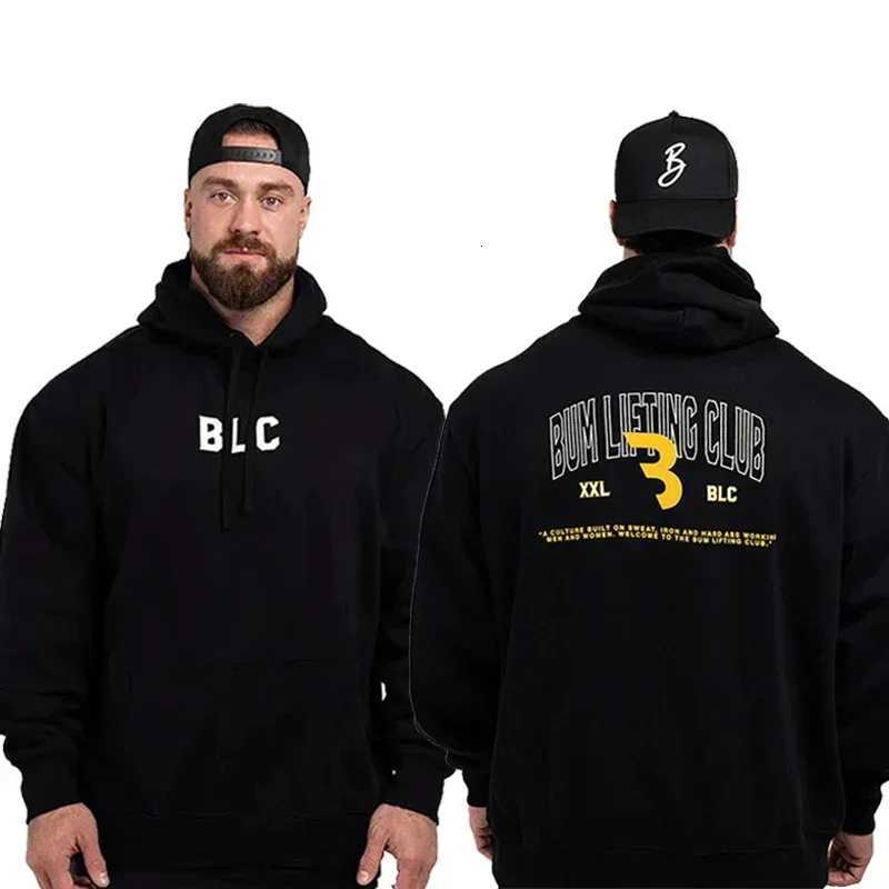 Mens Gym Fitness Hoodie Autumn Long Sleeve Hooded Pullover Printed Sweatshirt Plus Size Winter Apparel Sportswear Top W251106