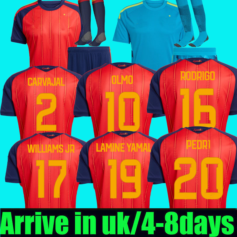 spain 2026 2027 Soccer Jersey MORATA FERRAN CARVAJAL 25 26 National Team Football Shirt 26 27 Men Kids Kit LAMINE YAMAL Camisetas Espana RODRI OYARZABAL FINAL home red