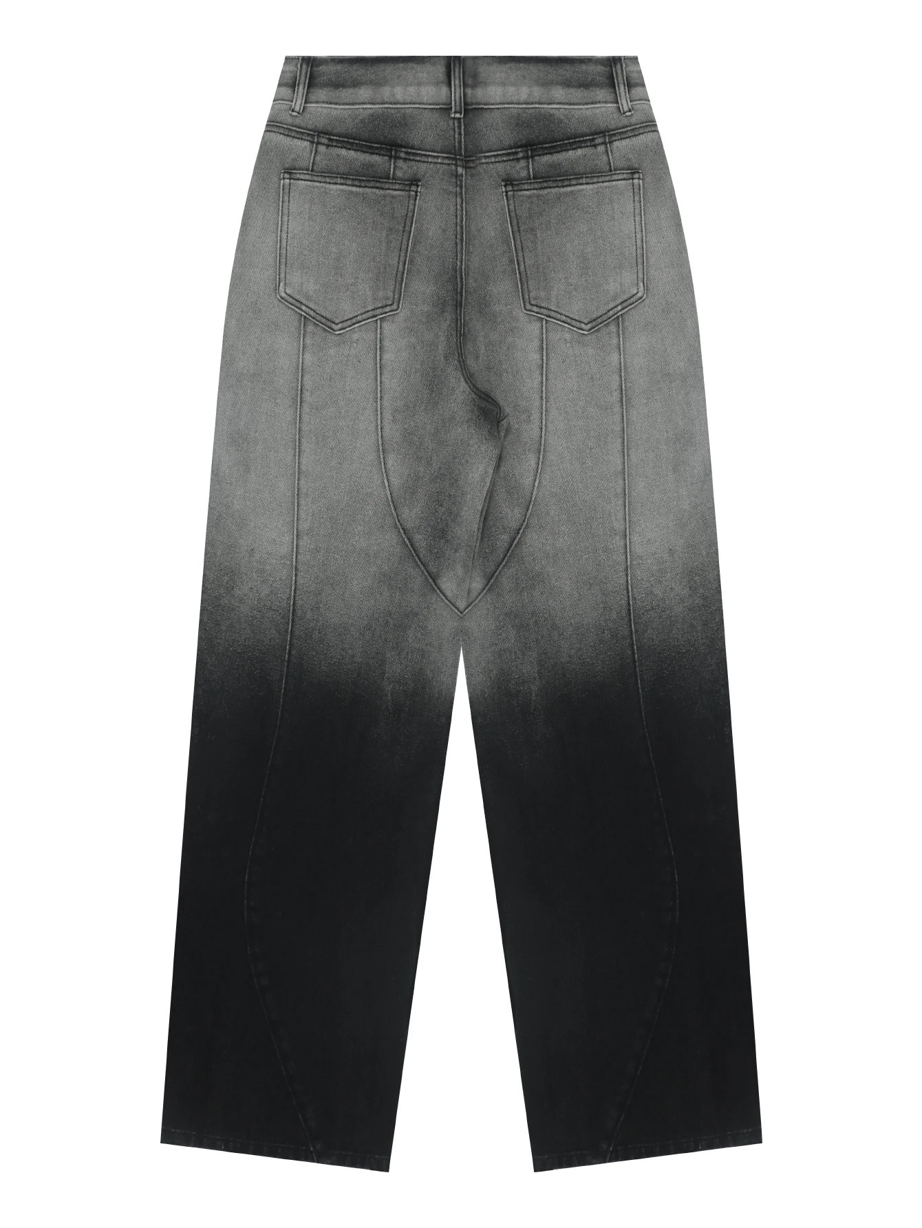 Y2K retro straight womens gradient aesthetic trend current elegant and fashionable clothing casual loose jeans 250403