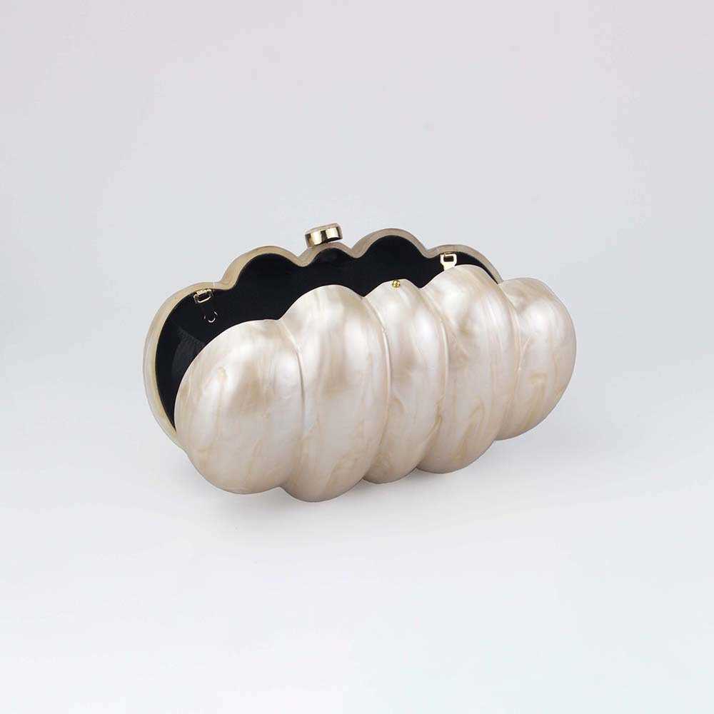 Womens New Pressure Bag Acrylic Dinner Bag Single Shoulder Oblique Cross Wedding Banquet Handheld Bag Chain Bag