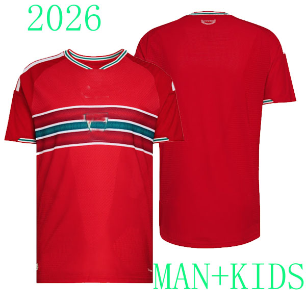 2026 2027 wales soccer jersey 26 27 BROOKS WILSON JOHNSON Neco Williams HOME football shirts men kids kit home away top quality