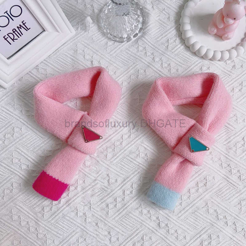 Pet supplies small dogs autumn and winter trendy brand scarves warm woolen scarves cat bibs drool bibs