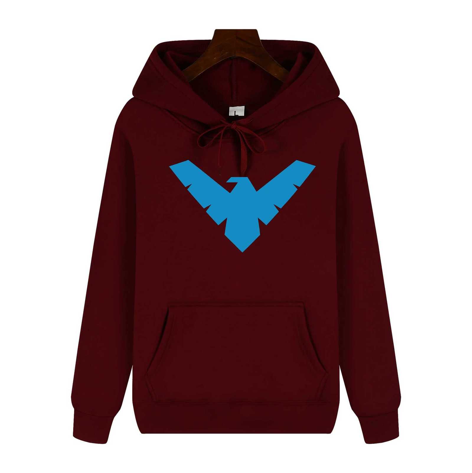 2025 Best-selling Nightwing Print Fashion Trend Men Women Hooded Sweatshirt Autumn Winter Daily Outdoor Casual Warm Sportswear W251106