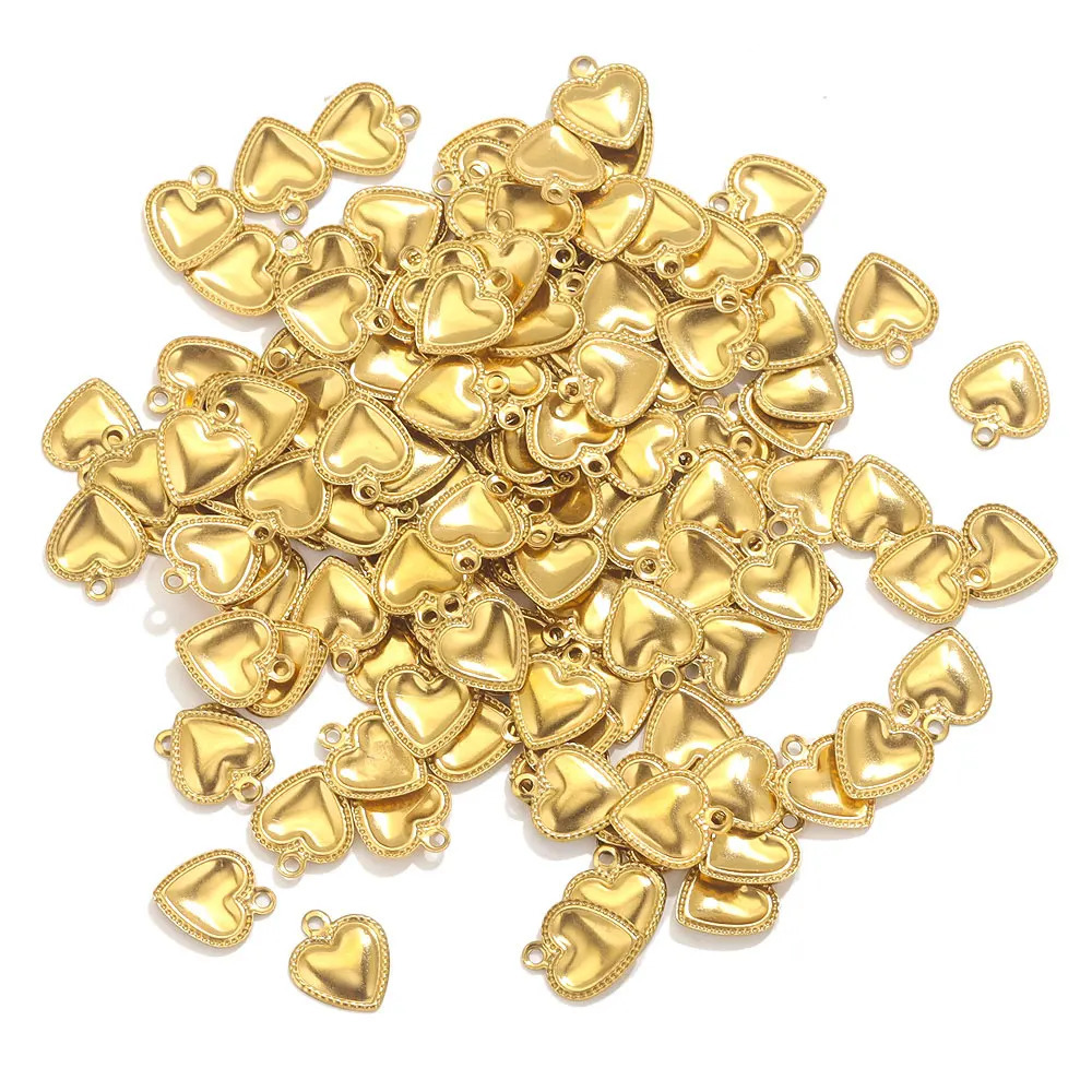 50 pieces of stainless steel carefully shaped amulets used for jewelry making necklace decoration bracelet end and tail supply material process 250325