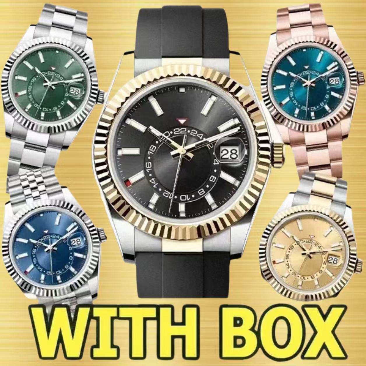 Designer watches men sky dial classic mens watch automatic movement Stainless steel waterproof Wristwatches with sapphire glass reloj orologio montre de luxe