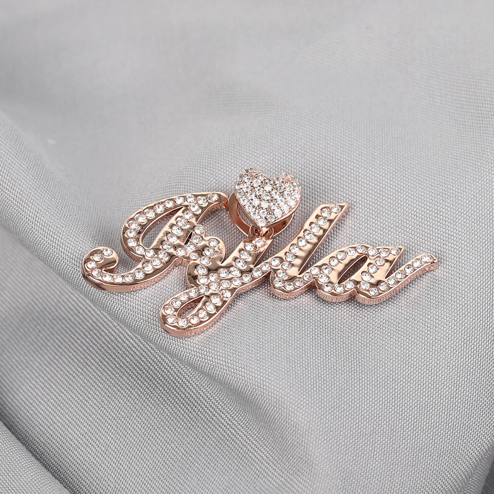 THE BLING KING Custom Stainless Steel Name Choker Personalized Heart Letters Pendant Necklace Accessories For Women Jewelry 251105