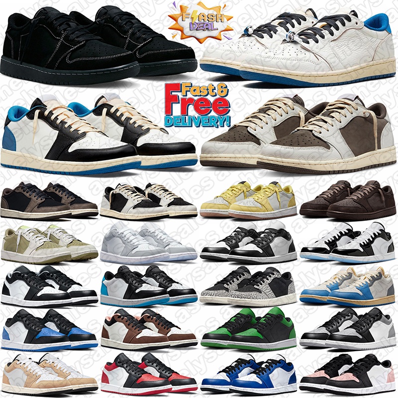 free shipping designer lows basketball shoes women mens trainers Low Fragment Reverse Mocha Black Phantom Velvet Brown Military Blue outdoor sports sneakers 36-47