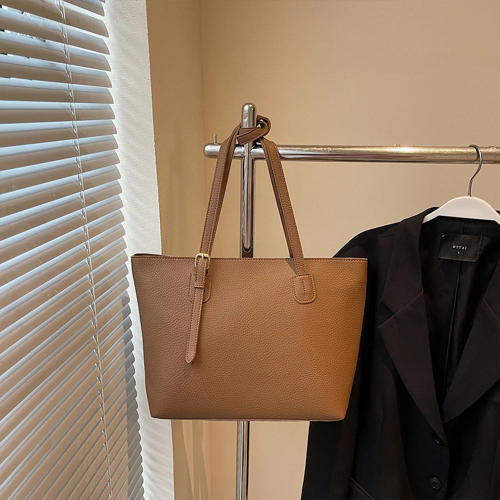 Large Capacity Bag Womens Versatile Fashion Handbag Shoulder Bag Textured Work Commuting Tote Bag 251110