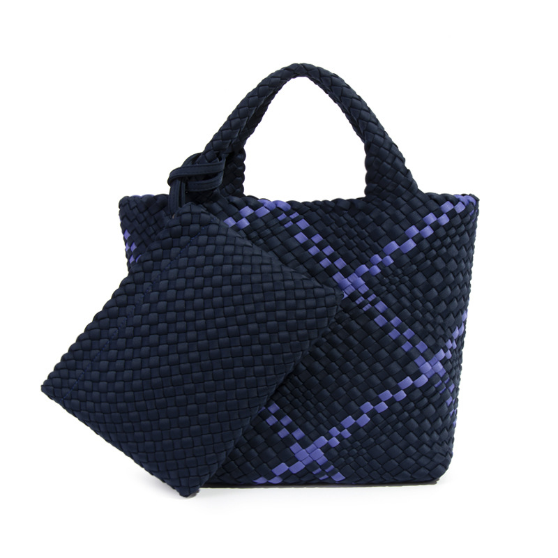 Casual Large-Capacity Hand-Woven Tote Bag - Textured Retro Style Handbag for Mother-Daughter Use Z260124