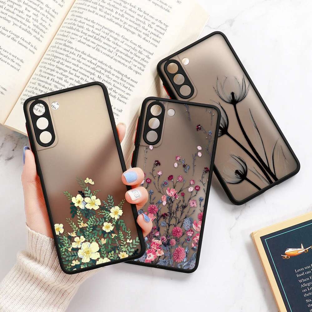 For S24 S22 Cover Samsung Galaxy S23 Ultra S 22 S21 S20 FE S10 Note 20 10 Plus S8 Lavender wers Clear Case