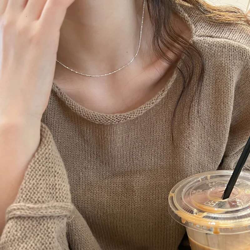 S Sterg Sier Water Wave Chain Bracelet Set Starlight Shines Brightly Ladies Gift Pair Fine Jewelry Accessories Wholesale