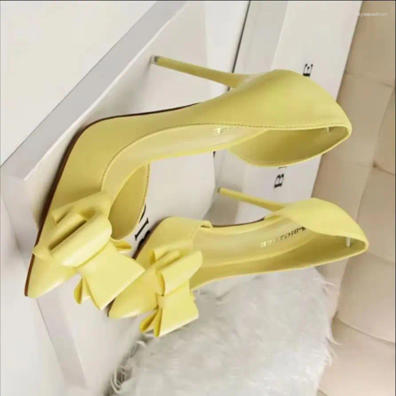 Dress Shoes BIGTREE Bow-knot Woman Pumps Stiletto 10.5 Cm Women Basic Pump Pointed Toe Classic Sexy High Heels 2025