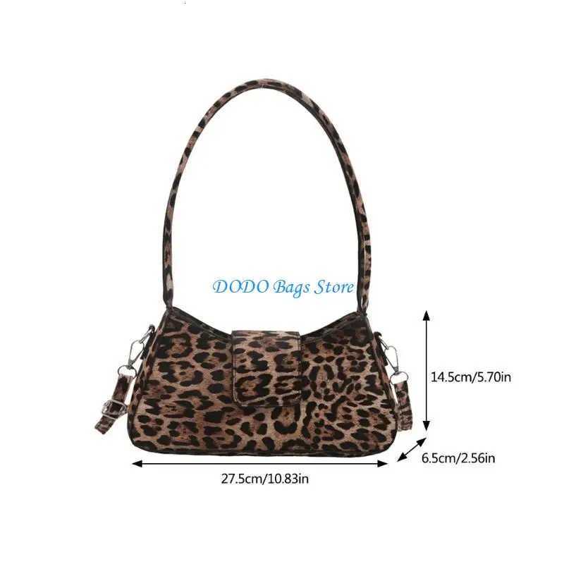 Stylish Leopard Print Shoulder Bag PU Crossbody Purse for Fashionable WomenW251106