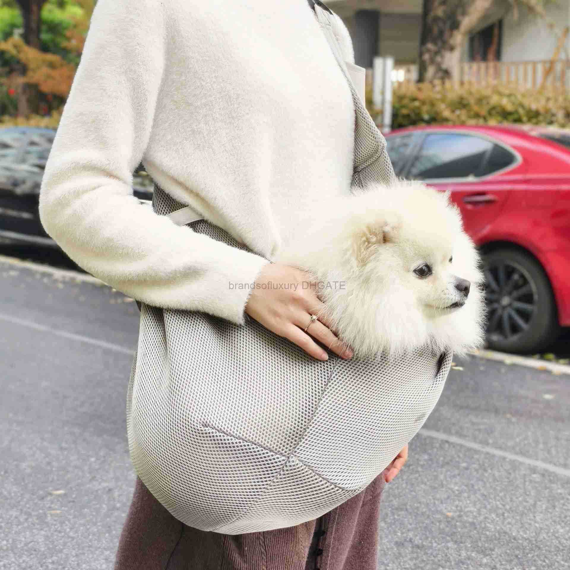 Cat bag go out portable small dog backpack pet cat dog cross carry cat single shoulder bag large capacity net red