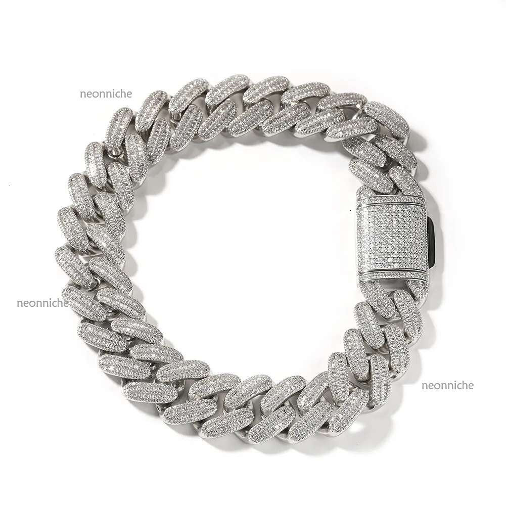 Iced Out 20mm Width Cuban Chain Jewelry Gold Hip Hop Jewlery Big Miami Cuban Necklace for Men