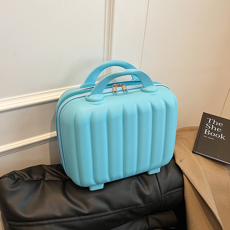 Handheld Small Suitcase Inch Female Companion Hand Gift Mini Boarding Portable Storage Bag Password Travel Makeup Box