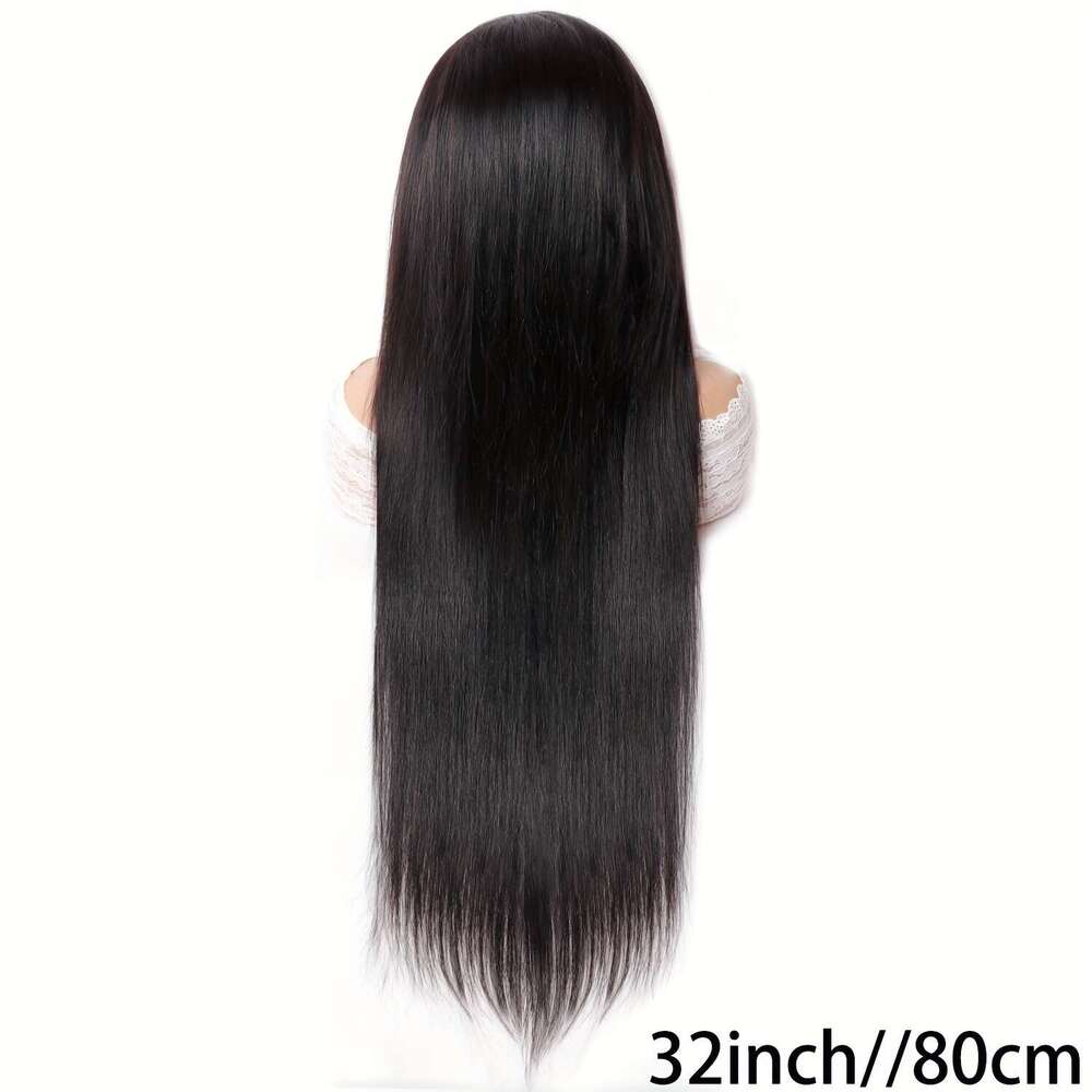 360° Lace Frontal Human Wig With Baby Hairs - 150 Density Full Lace, 100% Pre-Plucked Natural Color, Straight Hair Texture, Realistic Look