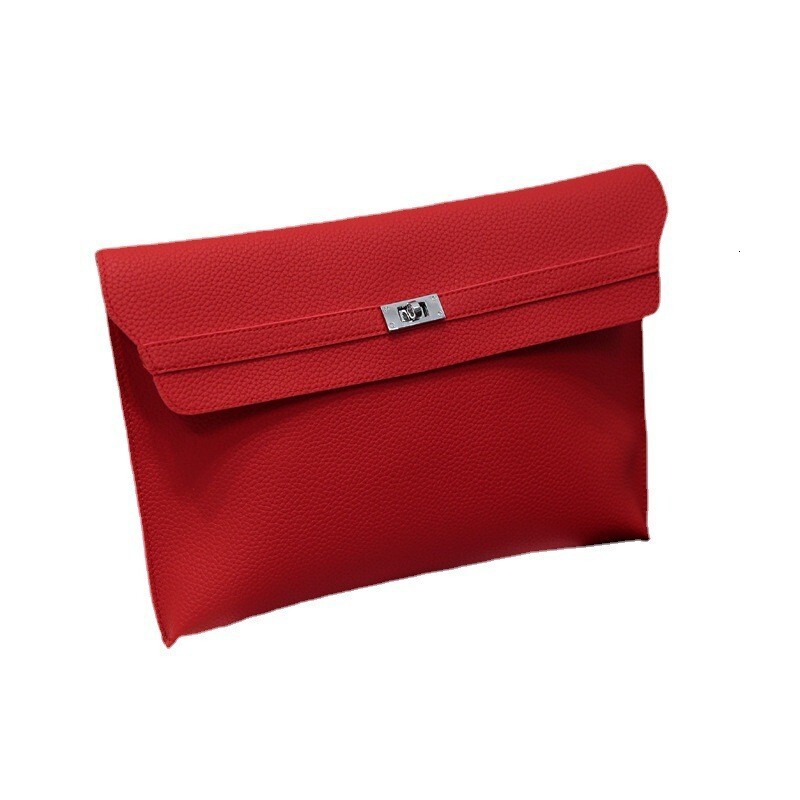 Designer bag Litchi pattern new trendy simple document bag letter packagestylish and fashionable handbag for women bag