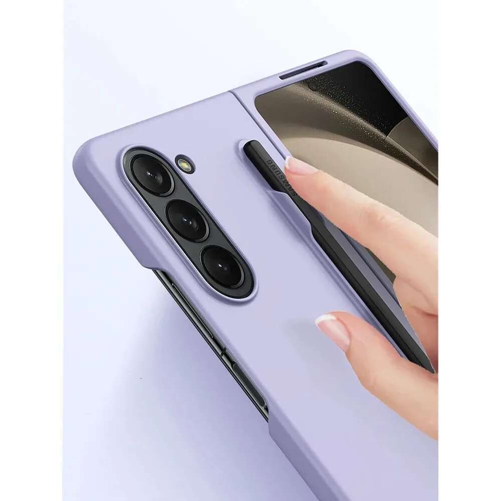 Skin Feel Slim Case for Samsung Galaxy Z 6 5 4 3 with Stylus Pen Slot Holder Plastic Fold Shockproof Protection Hard Cover