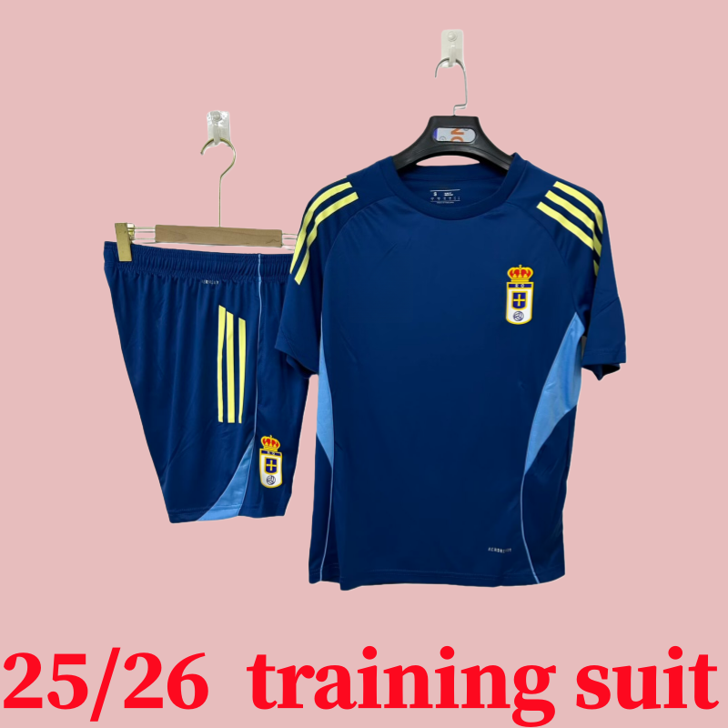 Real Oviedo Training kit 25 26 Soccer Jerseys 2025 2026 JIMMY S.CAZORLA CAMARASA maillots de foot HUGO ALEMAO SEOANE MOYANO Football Shirts