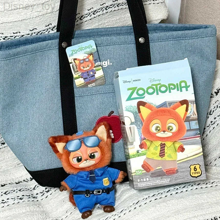 Disney 2025 NEW Zootopia Vinyl Series Blind Box Cute Cartoon Character Vinyl Plush Bag Pendant Toy Doll Mystery Trendy Christmas Gift H251106