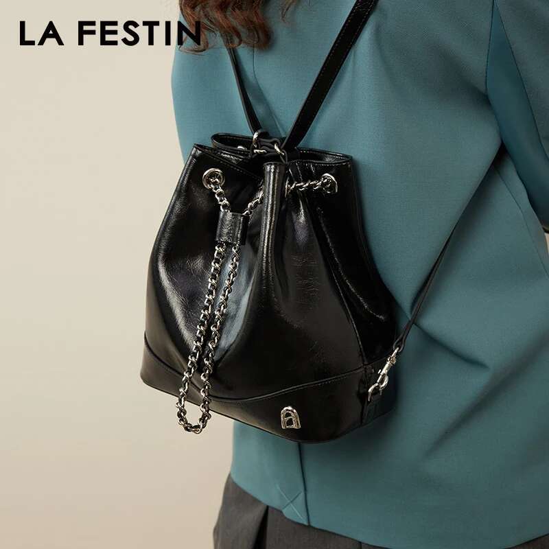 LA FESTIN 2023 New Backpacks For Women Leather Female Bags Shoulder Crossbody Bag Women's Bag Fashion Designer Ladies Bags