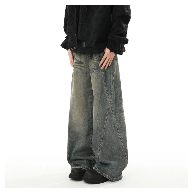 Jeans casual bags mens jeans pants Y2k streetwear denim shorts Trouser clothing Flared goods 250401