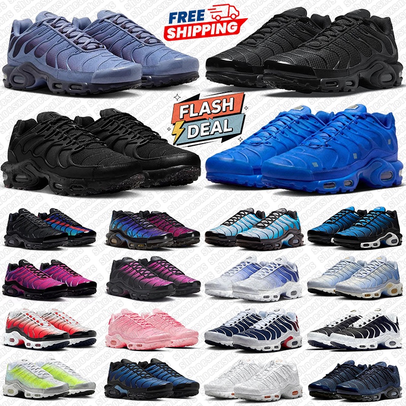 Free Shipping designer sneakers tn shoe running Shoes mens Low trainers tns Triple Green Pink Black White Hyper Blue women men Casual outdoor sports sneaker 36-46
