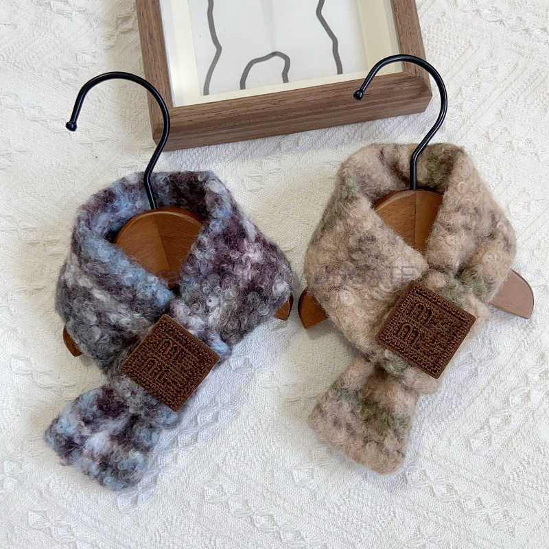 Pet winter warm sheepfold plaid scarf teddy bear Schnauzer large medium small dog cat dog scarf