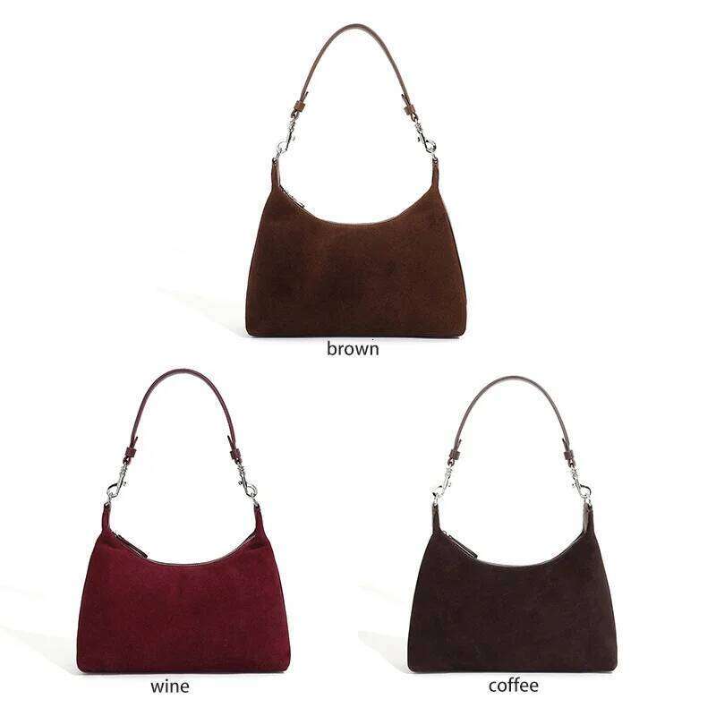 Elegant Women's Handbag Made from Authentic Brown Wine Leather Ideal for Office Use