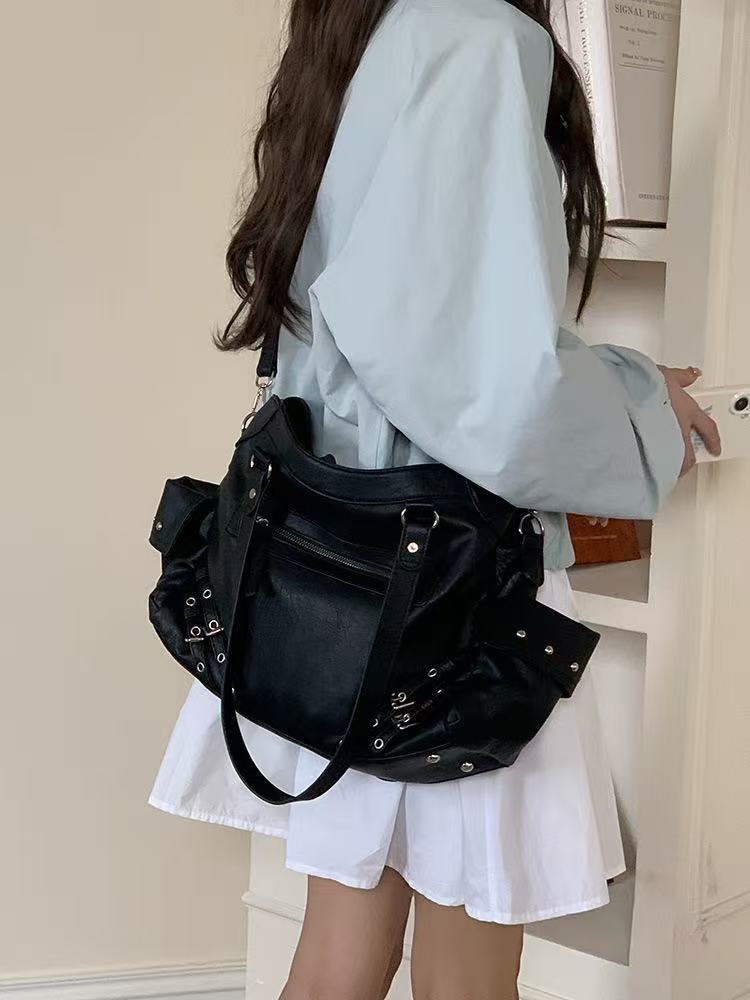 Free Shipping Cross Border Retro High-End Large Capacity Bag For Women 2025 New Simple Tote Bag Versatile Single Shoulder Commuting Bag