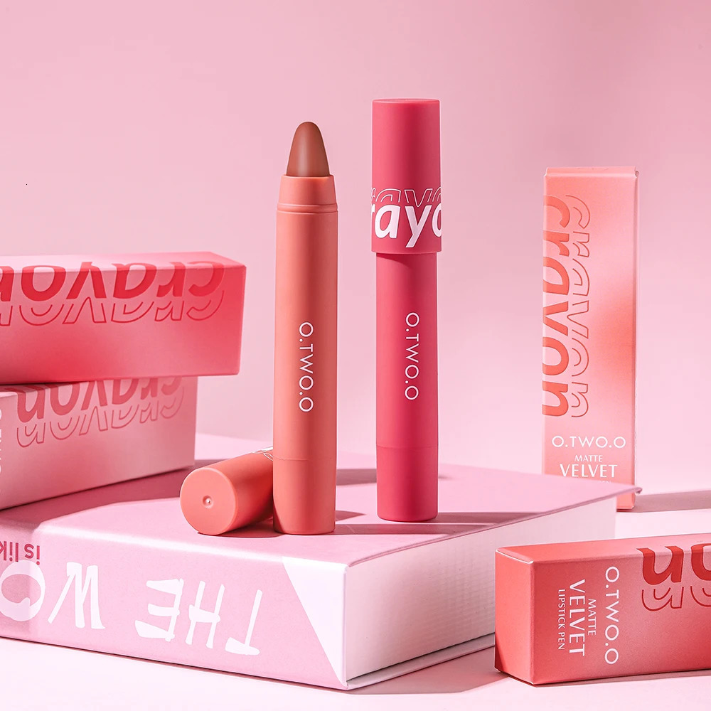 Wholesale OTwo O Sexy red lipstick pencil 6 tone silk lining waterproof makeup multipurpose crayon pen 250325