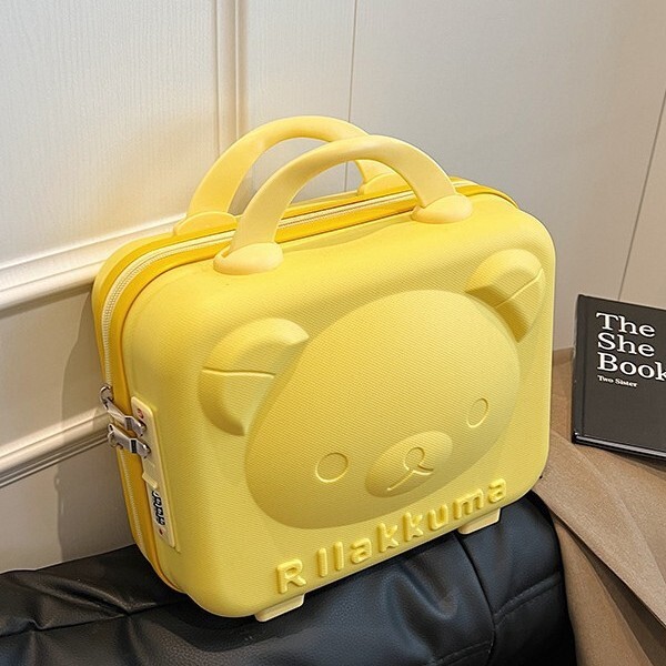 Lage Inch Makeup With Souvenir Travel Women S PP Teddy Bear Mini Password Box Handbag Gift Box