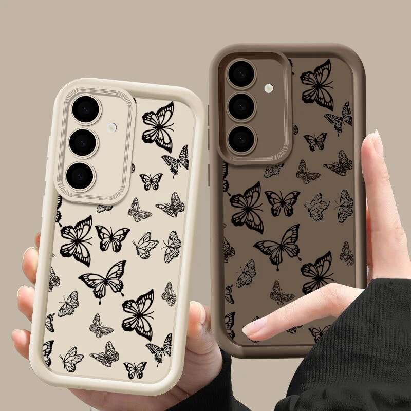 Shockproof Butterfly Case For Samsung Galaxy S23 S24 A55 A54 5G A56 S25 A53 A52 A14 A34 A15 A35 S20 FE S21 S22 Ultra Capa