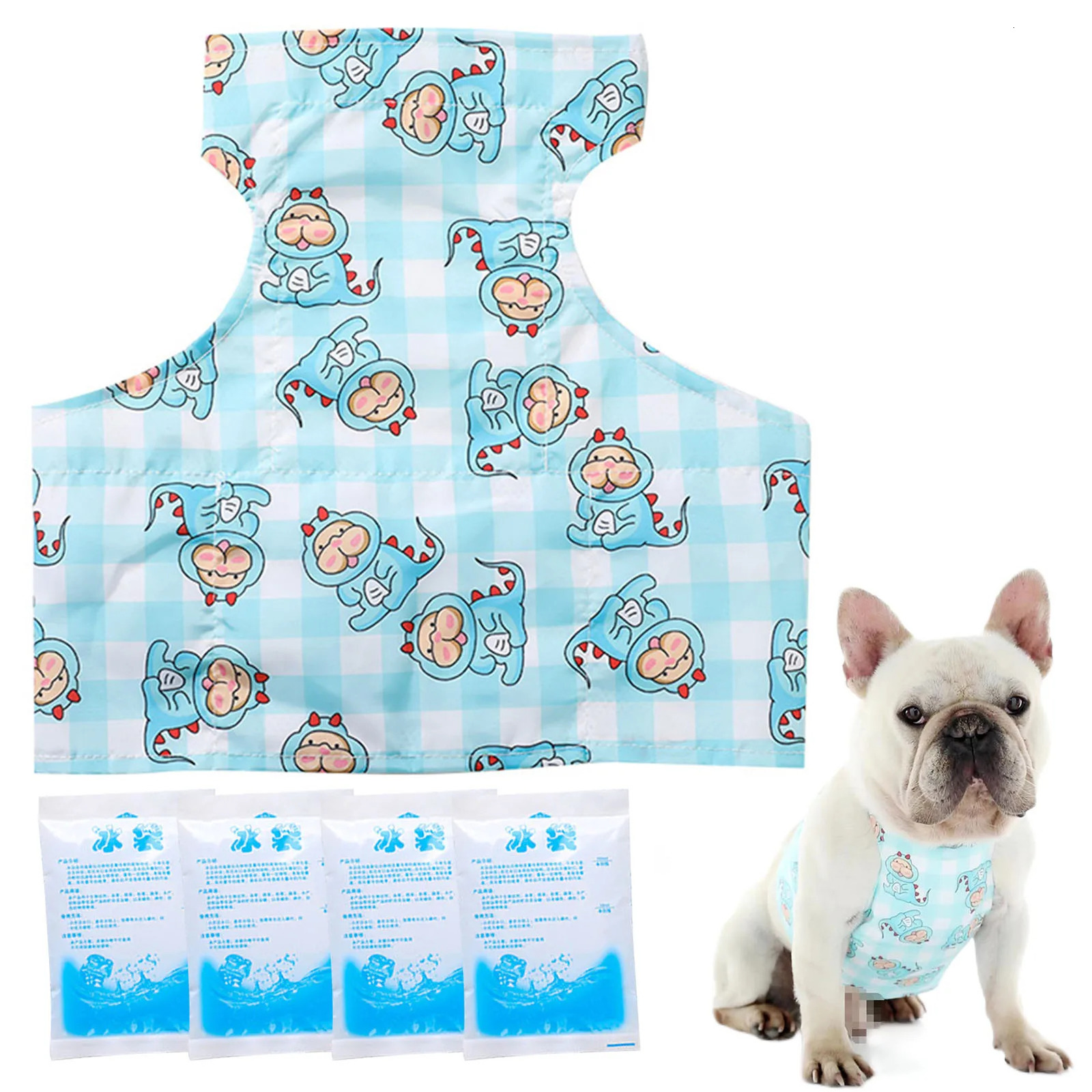 Pet Cooling Shirt Cooling Vest For Dogs Breathable Dog Cooling Shirts Breathable Cooling Dogs Vest Lightweight Dog Clothes 250402