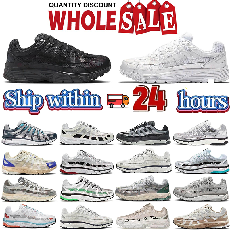 designer shoes mens casual shoes P6000 Triple Black White Silver Wolf Metallic Racer Blue Womens Outdoor Sports Trainers mens running shoes sneakers