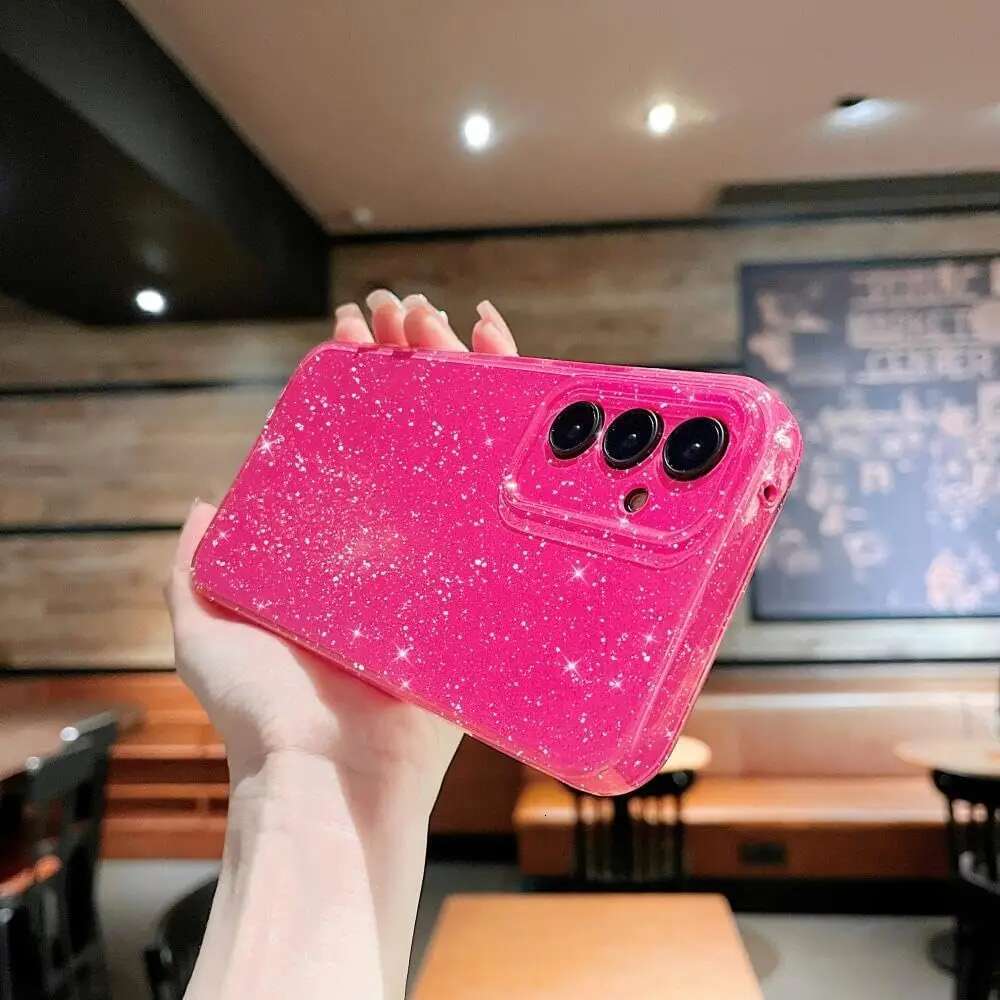 Cute Glitter Case For Samsung Galaxy A55 A15 5G S24 Ultra S23 FE S25 Plus S24ultra S23fe A 55 15 Cover Phone Accessories