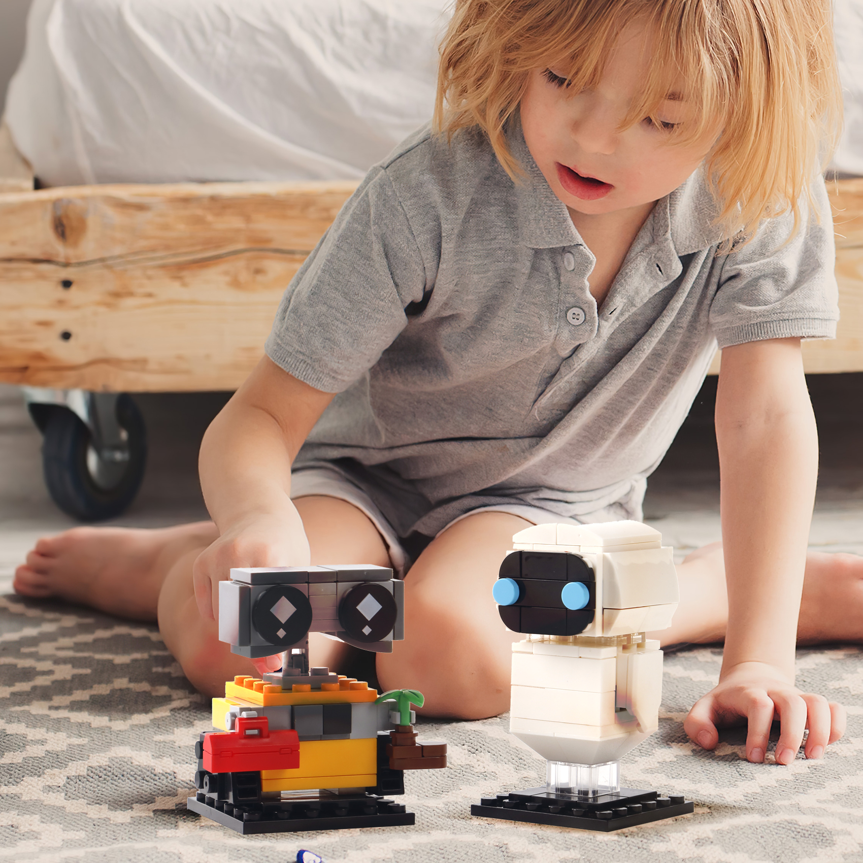 Series Wall E Cartoon The Robot Eva 155PCS Building Blocks Classic Movie Anime Bricks Model Kits Cute Toys Kids Gifts